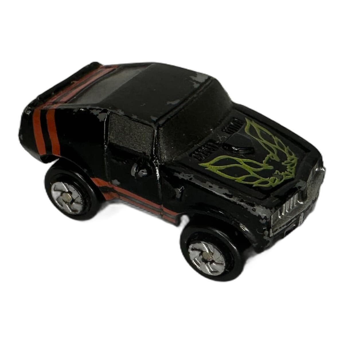 Vintage Micro Machines 1973 Pontiac Trans Am - Black with Green Flames (Galoob)